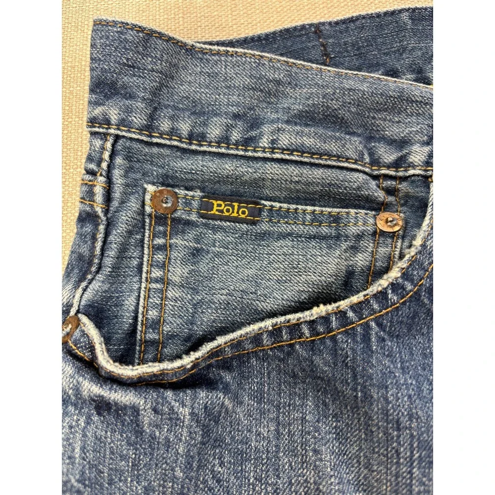 Polo Ralph Lauren Men's Varick Slim Straight Denim Blue Jeans Size 34/30